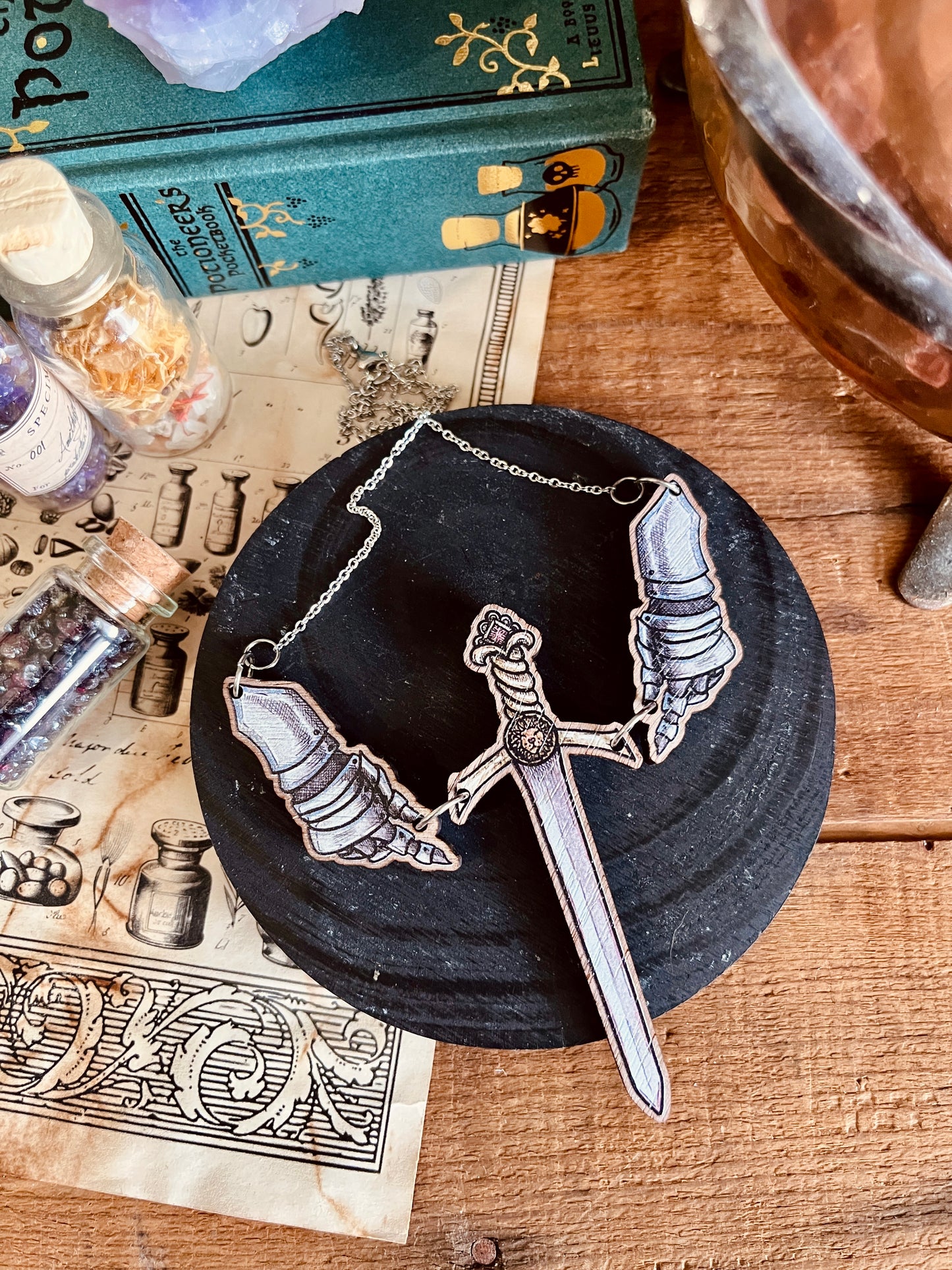 "The Tower" wooden necklace