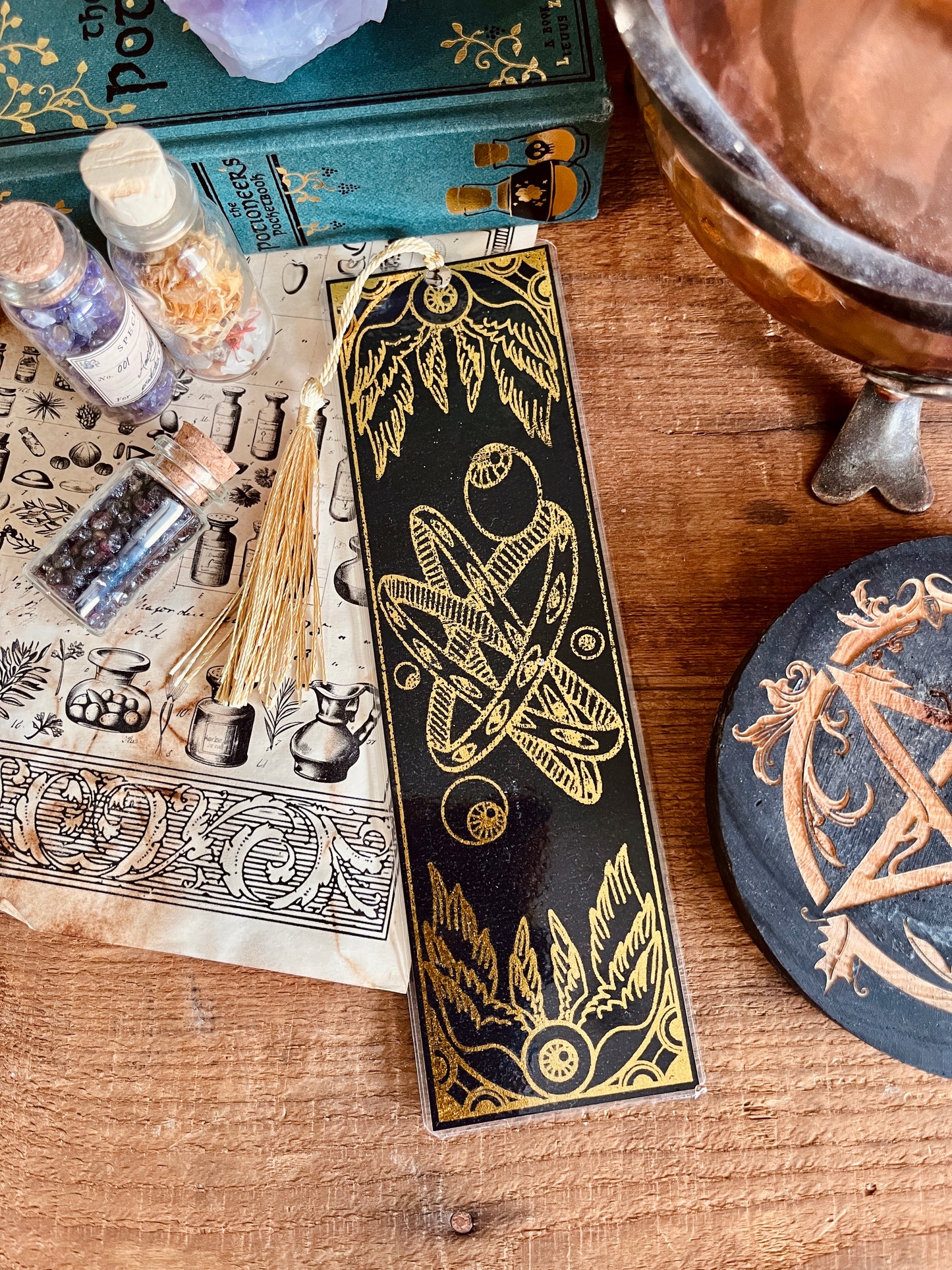 Bookmark "The Sun" (Gold Foil)