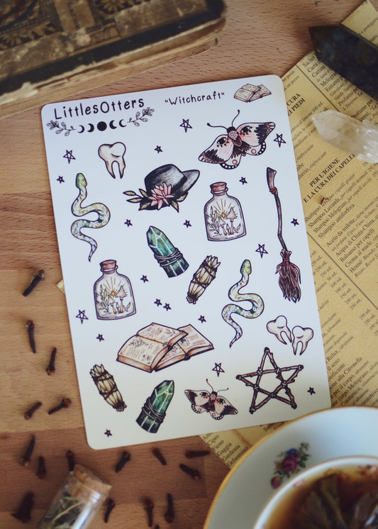 Planche de stickers "Witchcraft" ~ Sorcellerie
