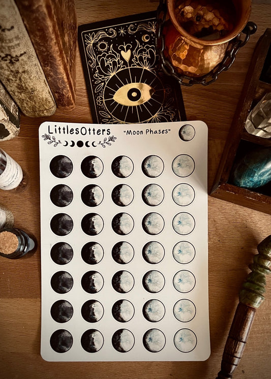 "Moon Phases" sticker's sheet