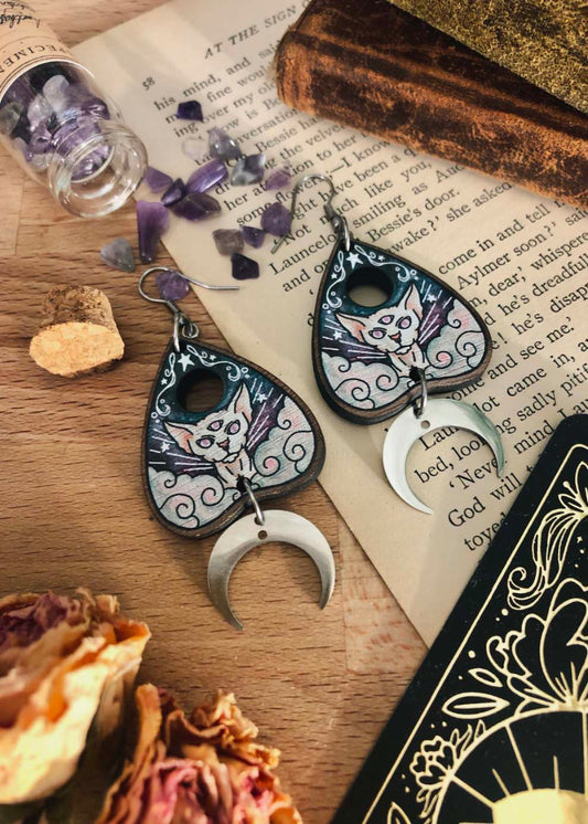 "The Hierophant" wooden earrings