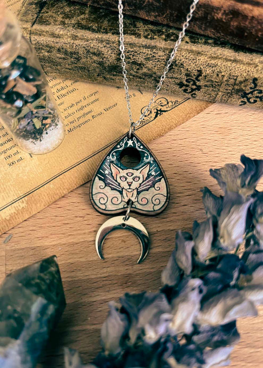 "The Hierophant" wooden necklace