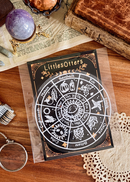 Suncatcher "La Roue de l'année" ~ Attrape-soleil