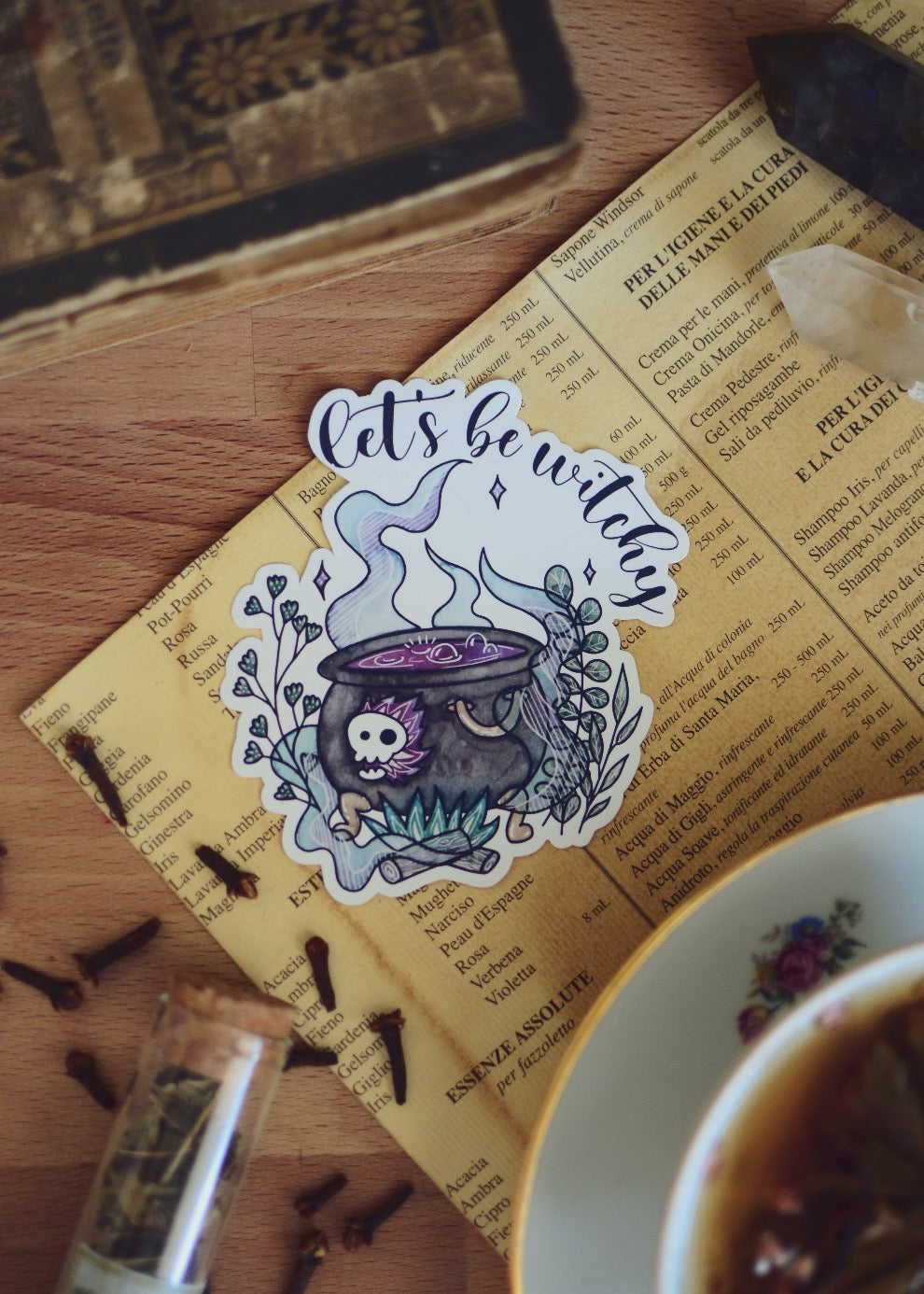 Let's be witchy sticker