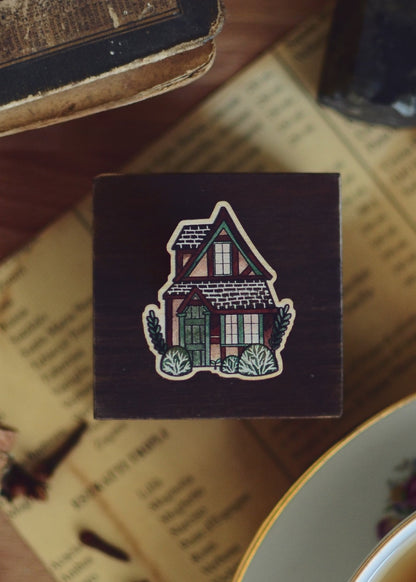 Cottage wooden pin